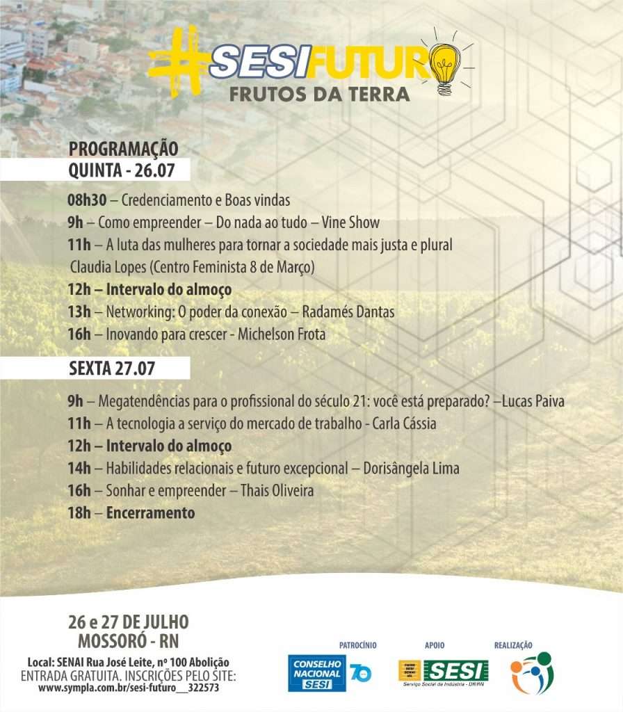 SESI-RN realiza feira de conhecimento nesta quinta e sexta-feira, em Mossoró