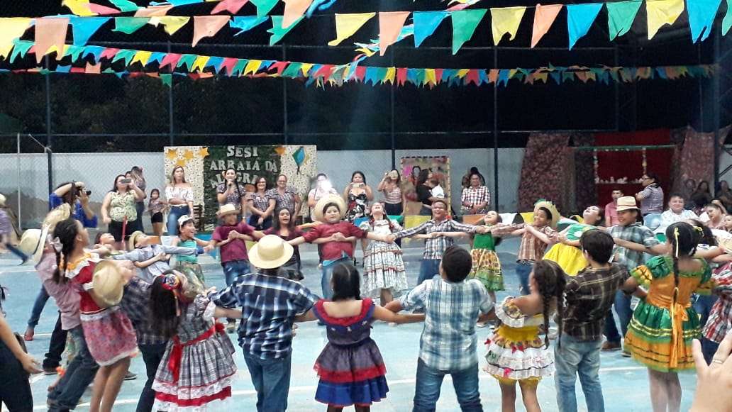Festa junina realizada pela Escola SESI Macau resgata símbolos culturais