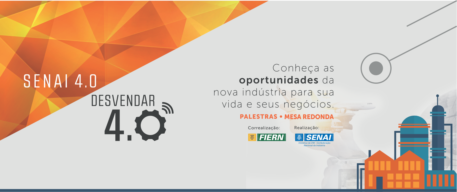 “Indústria 4.0” é tema de evento gratuito do SENAI dia 12 na Casa da Indústria