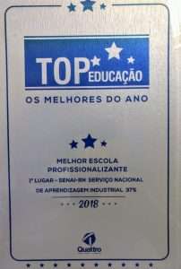 SENAI/Ítalo Bologna fica em 1º lugar na categoria escola profissionalizante no Top Educação Mossoró