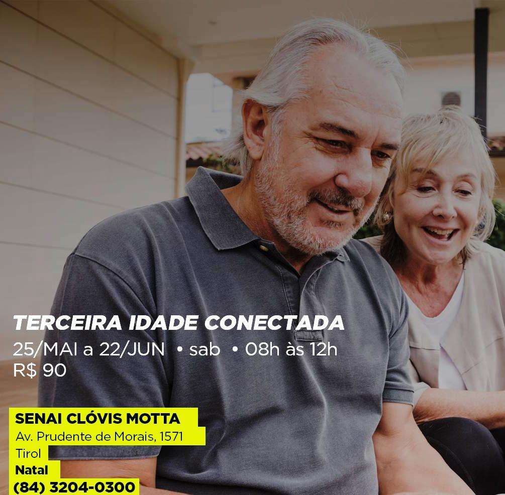 Curso “Terceira Idade Conectada” está com inscrições abertas