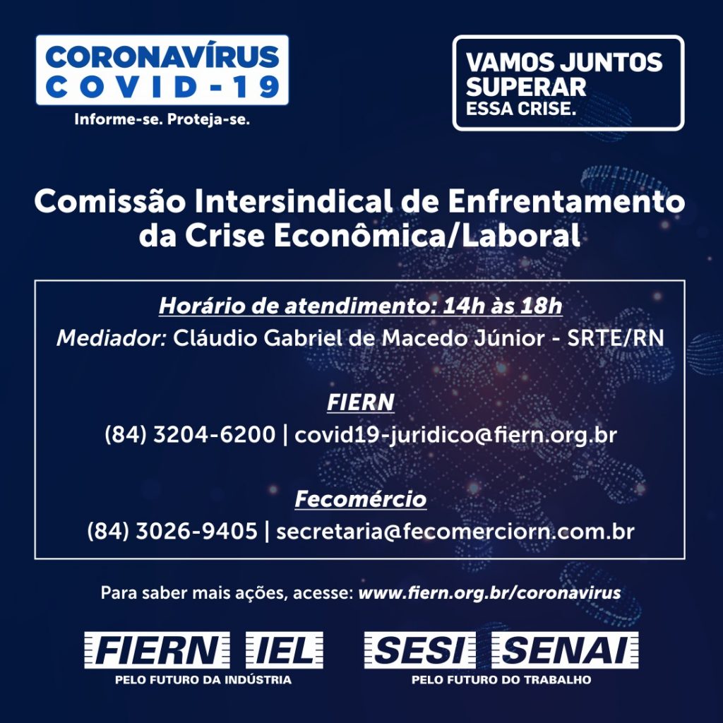 Federações patronais e laborais formam comissão intersindical de enfrentamento da crise econômica