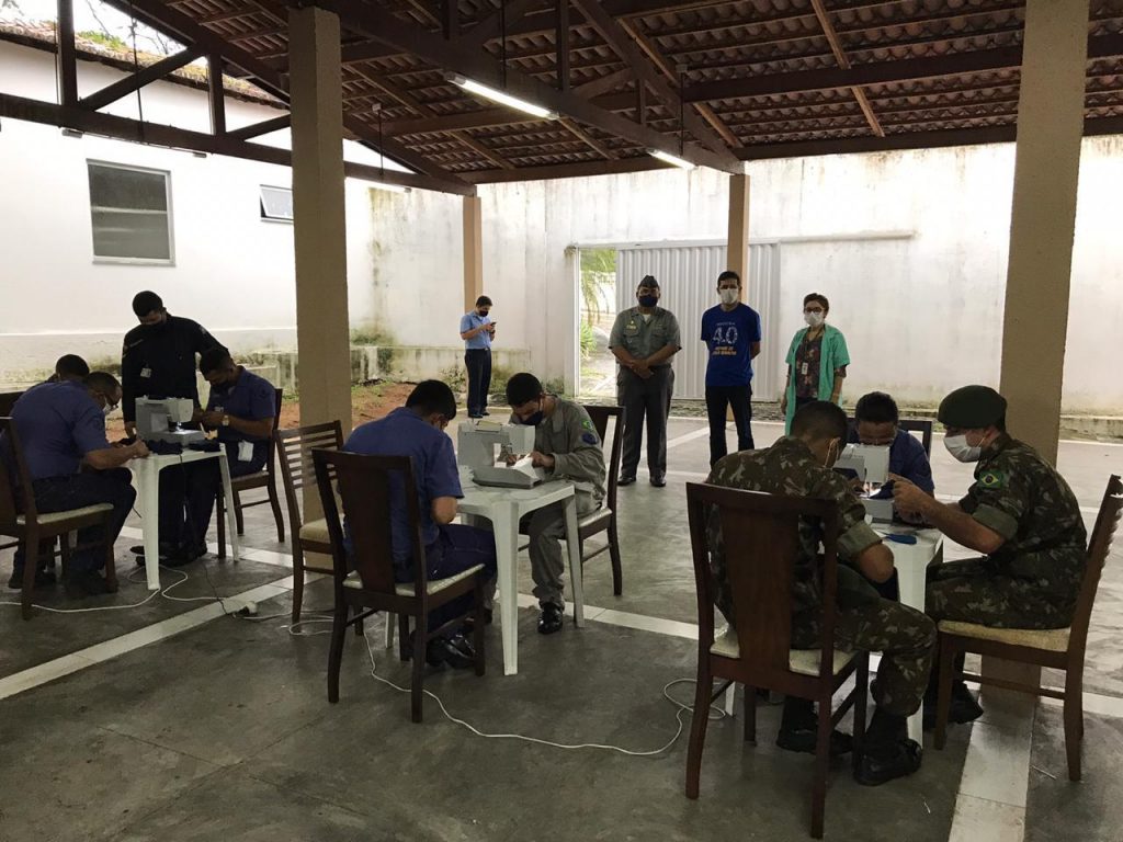 SENAI ministra curso na Marinha do Brasil no RN para produção de máscaras de tecido