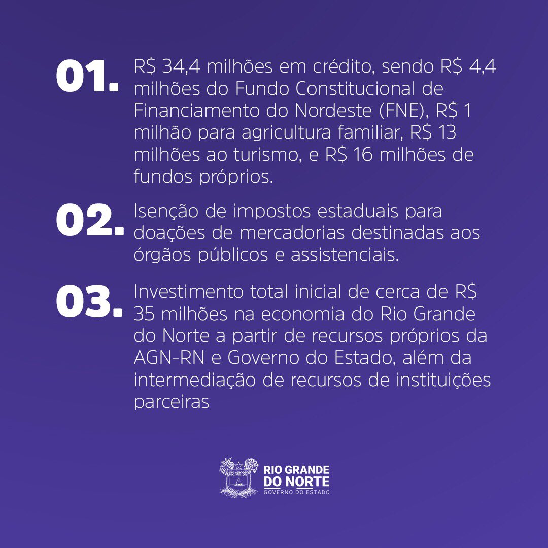 Governo do Estado divulga medidas tributárias e econômicas