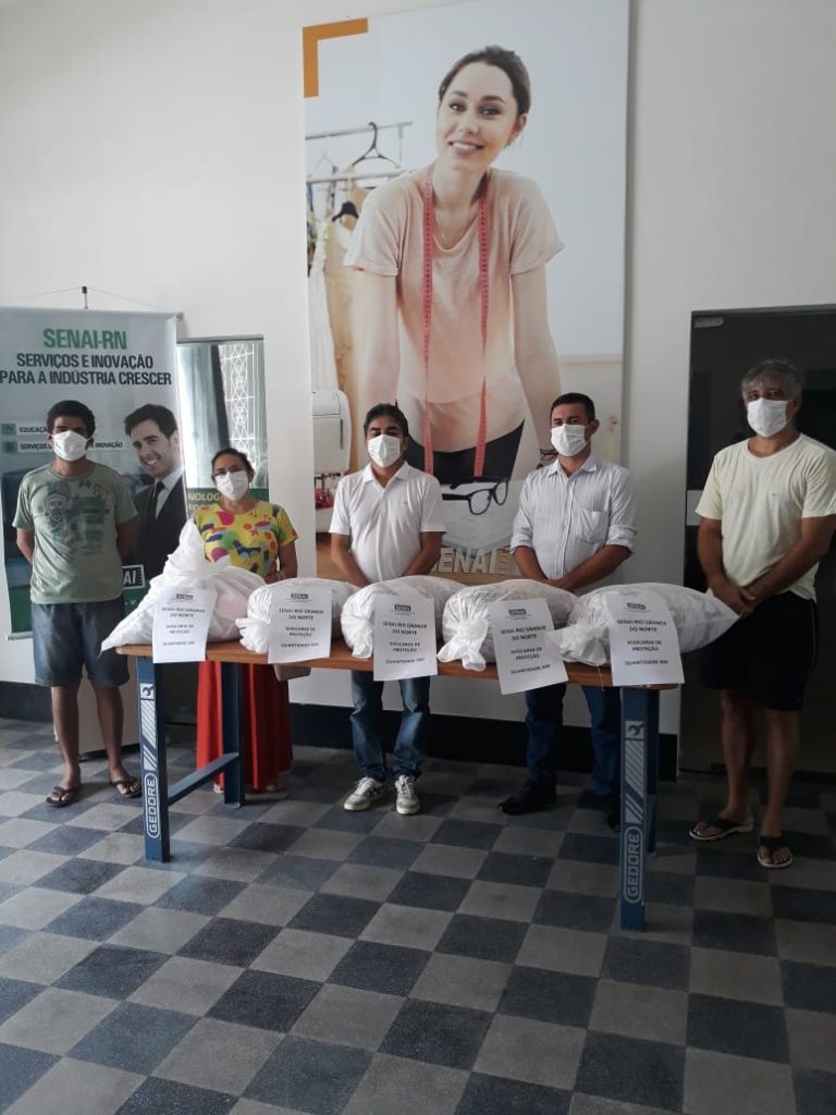 SENAI-RN inicia doação de máscaras de tecido para instituições e comunidades carentes