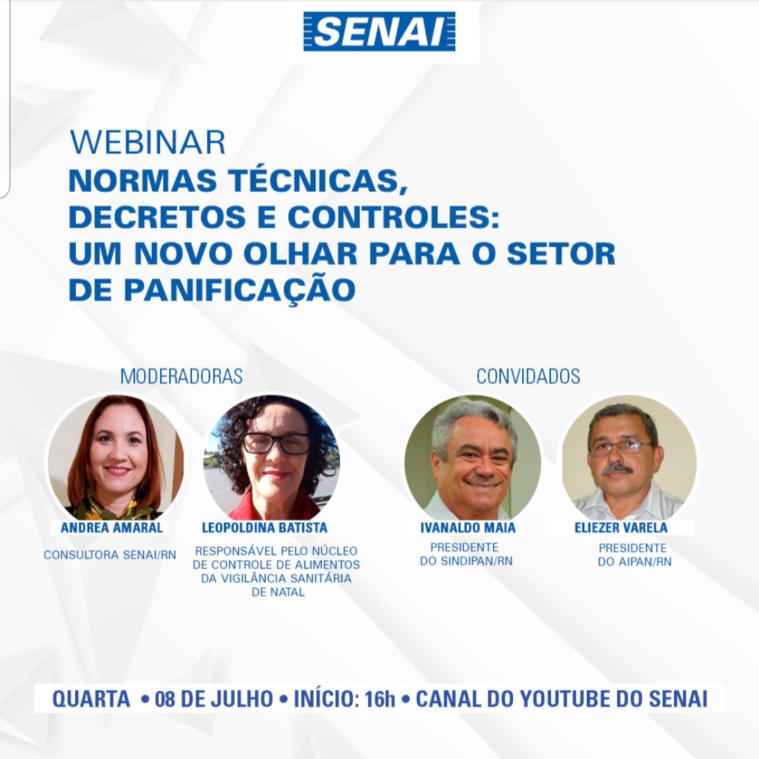 Sindicato e Associação das indústrias de panificação participam de webinar sobre novo momento do setor