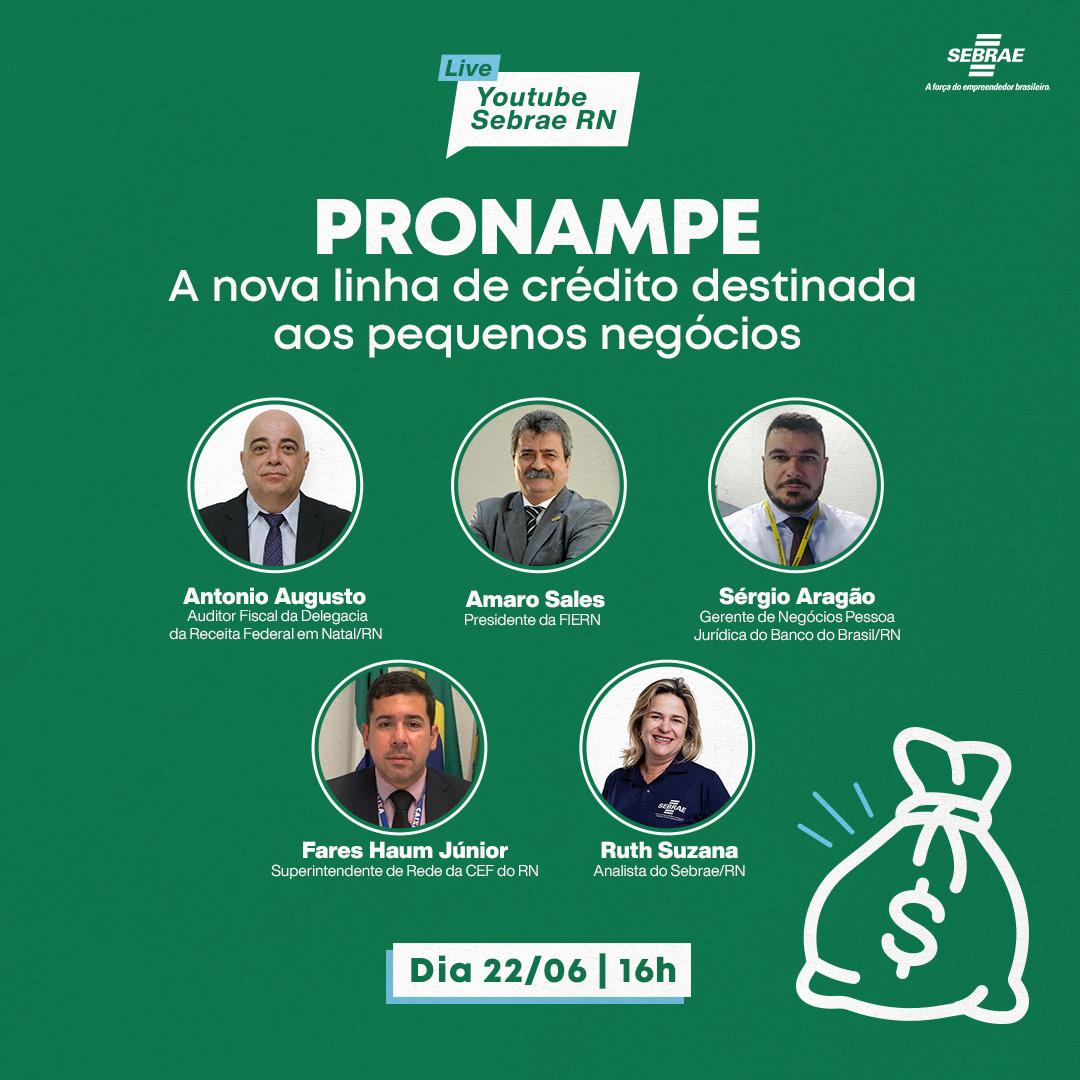 Presidente da FIERN vai participar de live sobre Pronampe nesta segunda, dia 22