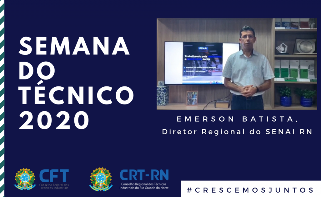 SENAI faz homenagem em vídeo aos técnicos e técnicas industriais do RN
