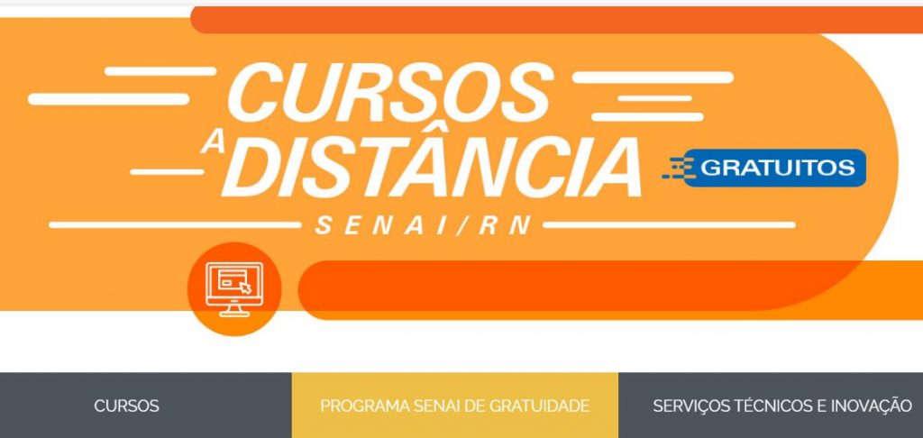SENAI-RN oferece cursos gratuitos em parceria com Regionais de SC, GO e RJ