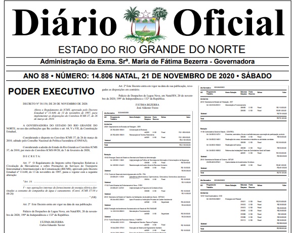 Governo do Estado publica decreto para atualizar regulamentação do ICMS