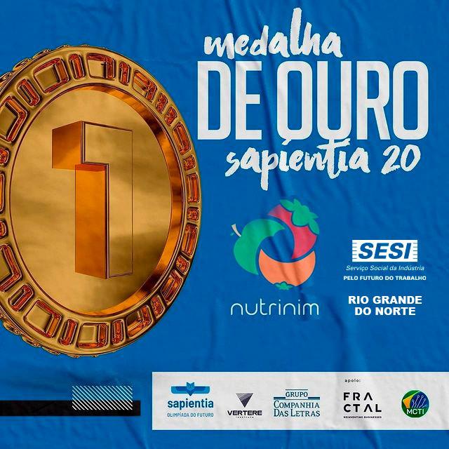 SESI Escola RN é medalha de ouro na grande final da Sapientia – Olimpíada do Futuro 2020