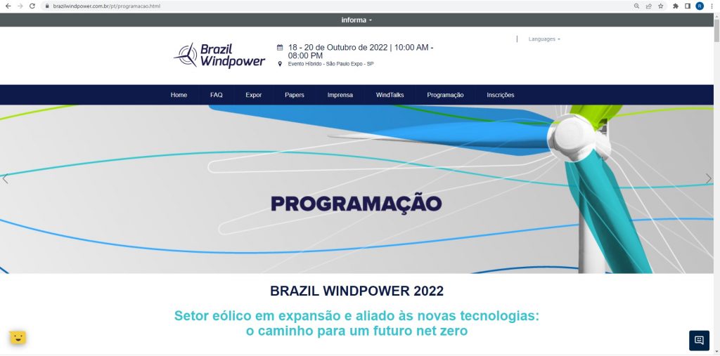SENAI-RN proporciona acesso online e gratuito de alunos ao Brazil WindPower, maior evento de eólica da América Latina