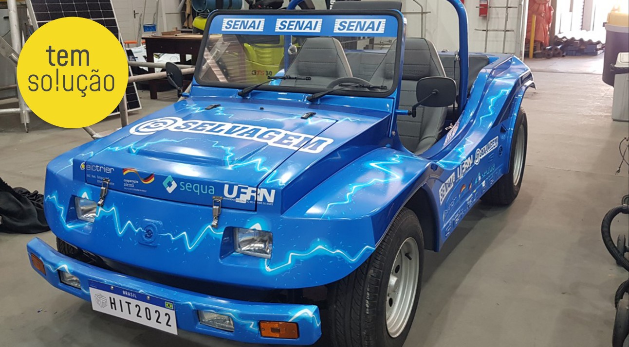 Com emoção: SENAI ajuda a criar 1º buggy movido a bateria do país