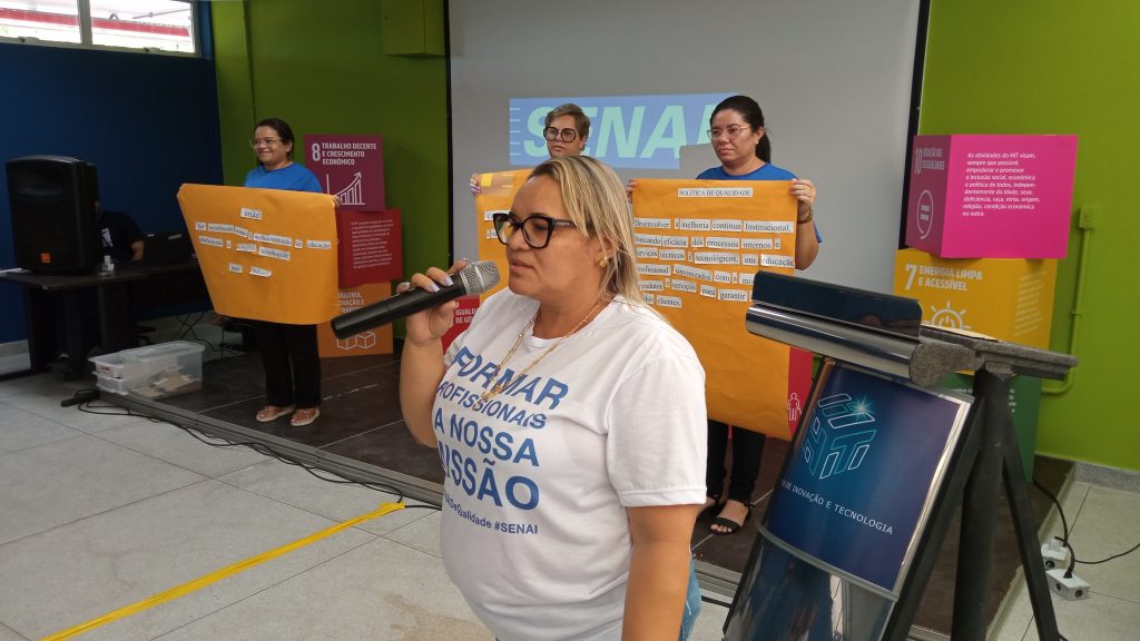 Em Santa Cruz, SENAI-RN aposta em dinâmicas para estimular a cooperação e alegrar o ambiente