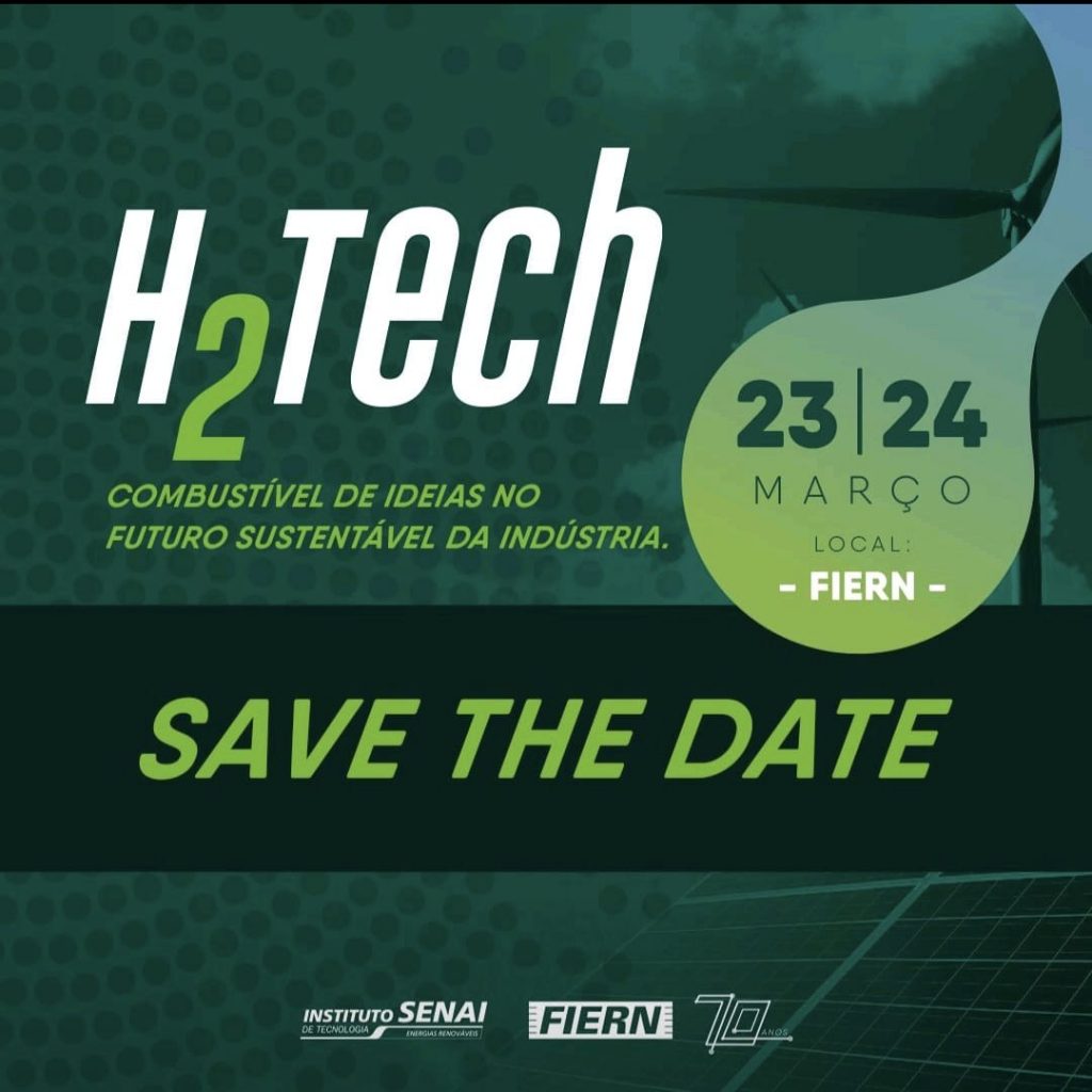 H2Tech: Fórum do SENAI-RN discutirá hidrogênio renovável e descarbonização da indústria