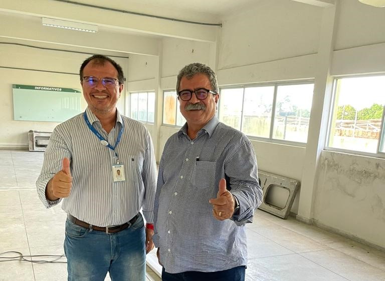 Presidente da FIERN visita obras para instalação de centro de panificação no SENAI Mossoró