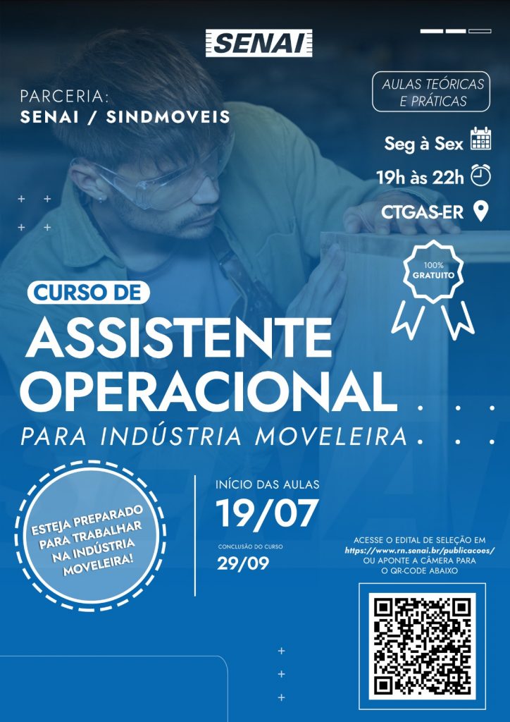 SENAI-RN abre processo seletivo para curso de ‘Assistente Operacional para Indústria Moveleira’