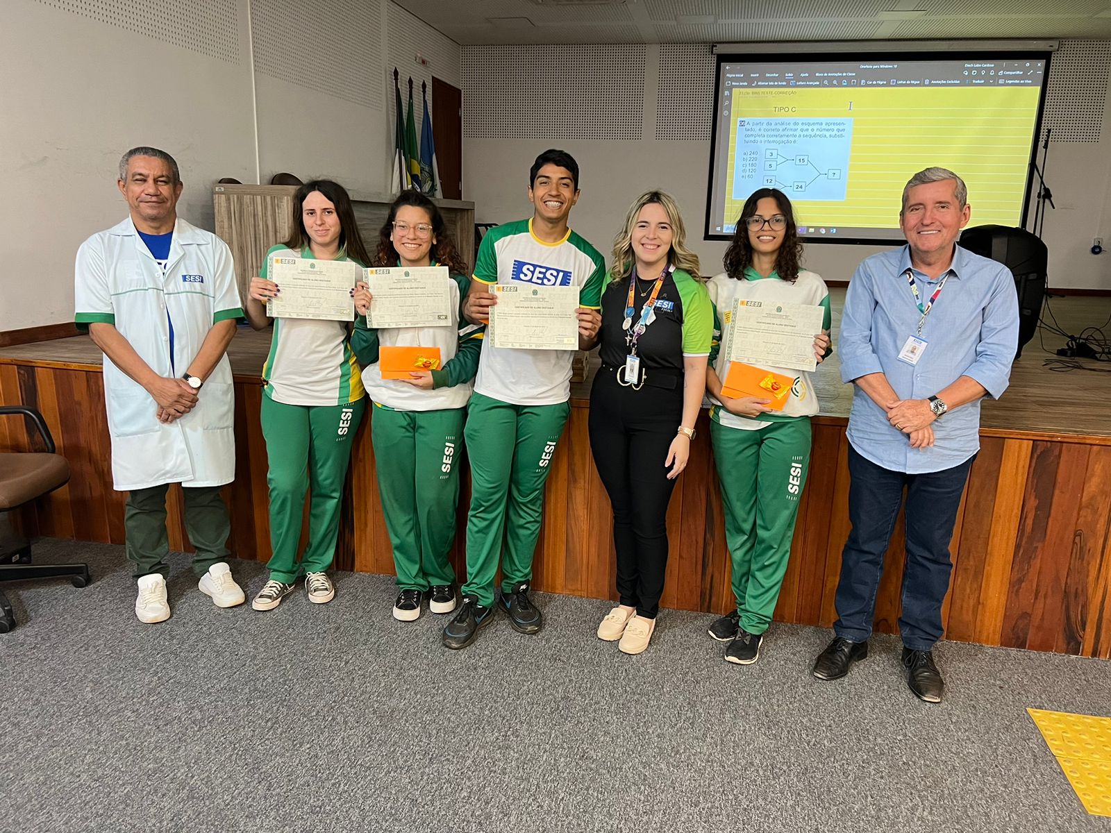 SESI Escola Mossoró certifica alunos destaque do segundo bimestre 2023