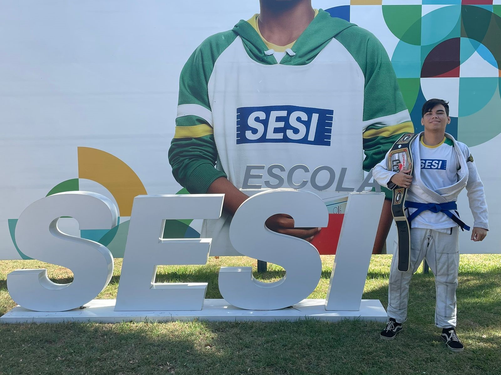 Aluno da SESI ESCOLA Mossoró é primeiro lugar em competição Jiu-Jítsu