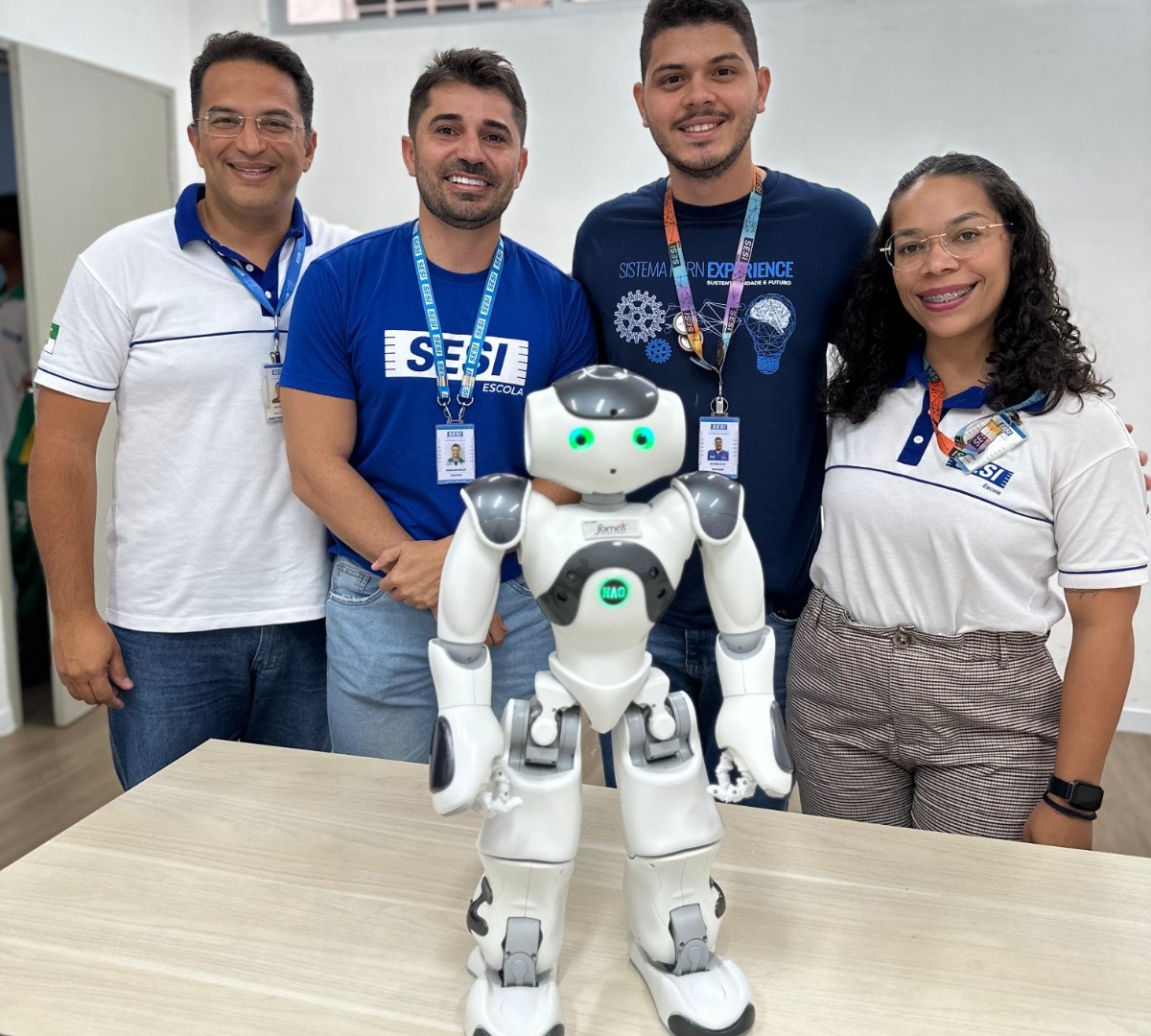 SESI Escola RN investe na utilização de robô ‘NAO” em atividades educacionais