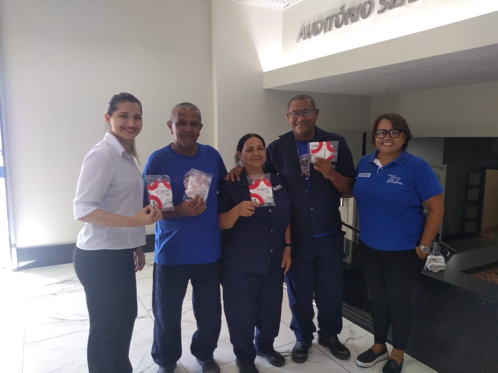 Comissão Interna de Prevenção de Acidentes realiza ação de prevenção à Covid-19 com entrega de máscaras