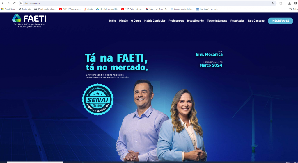 FAETI divulga aprovados em 1ª chamada para engenharia e anuncia vagas remanescentes com nota do Enem