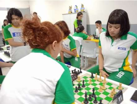 SESI Escola de Mossoró inicia atividades do Clube de Xadrez em 2024
