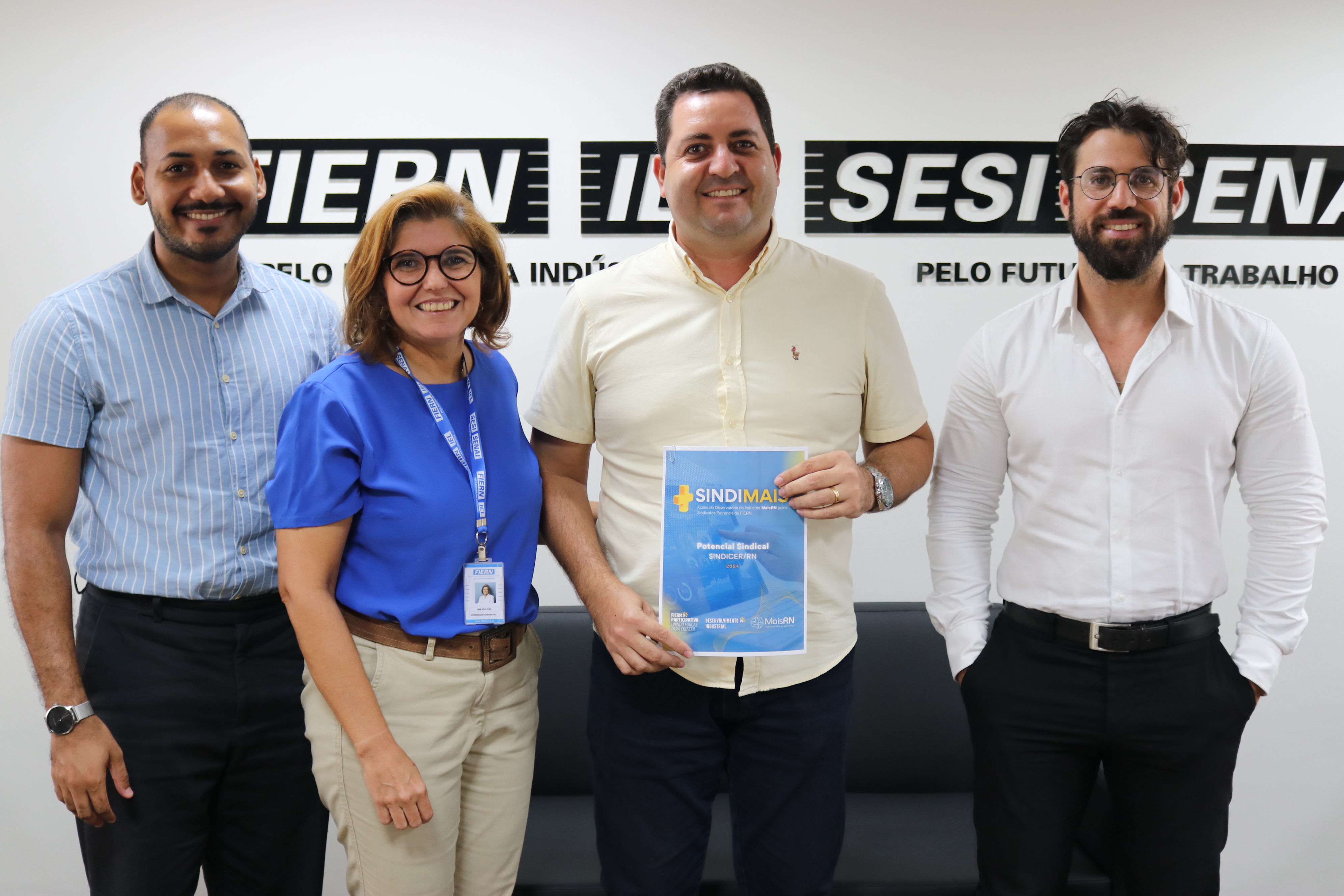 Unidade de Desenvolvimento Industrial apresenta potencial sindical a presidente do SINDICER-RN