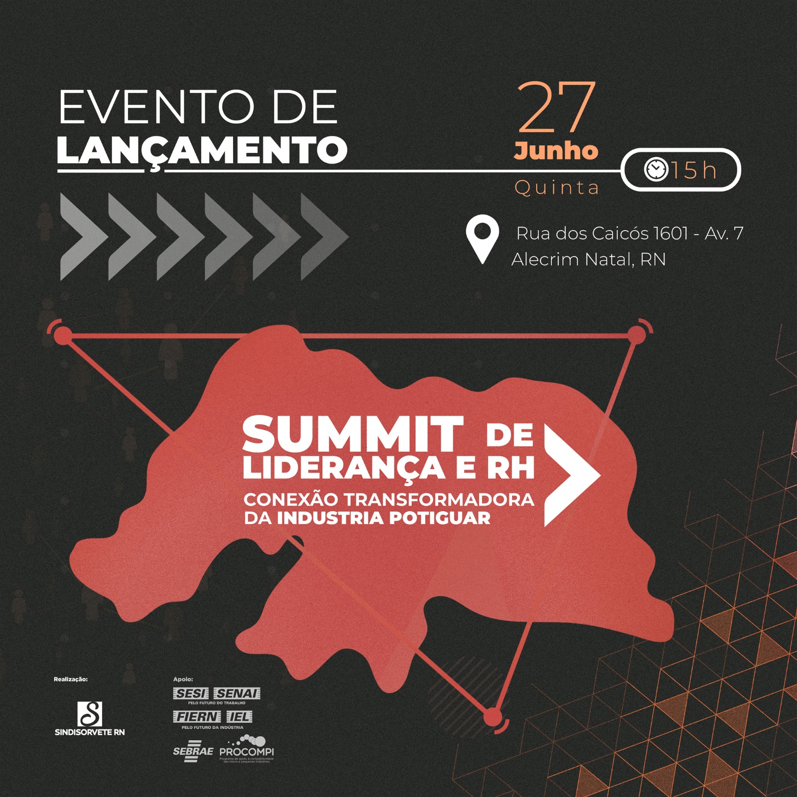 SINDISORVETE-RN lança Summit de Liderança em RH voltado para indústria potiguar dia 27