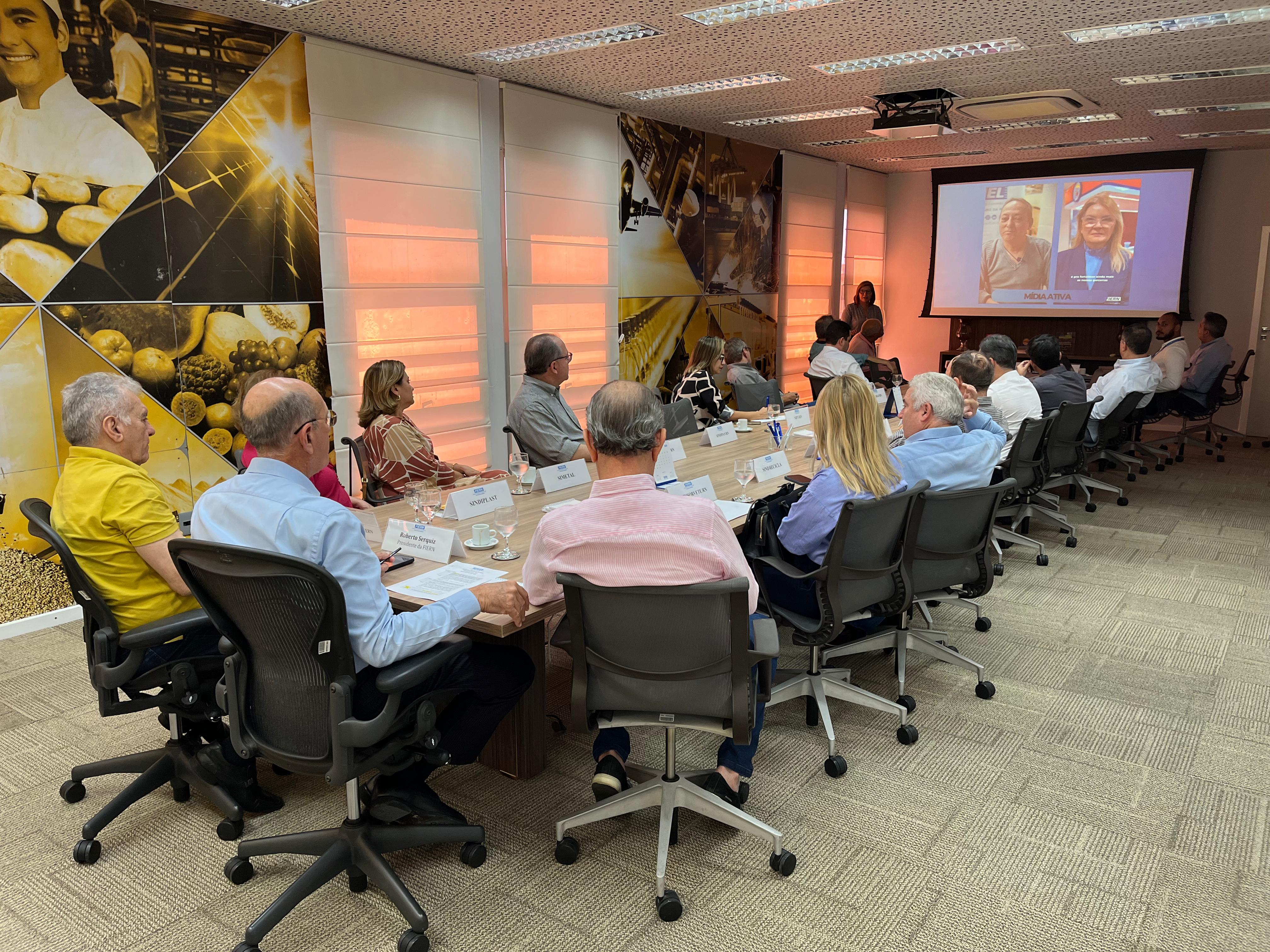 FIERN apresenta metas e resultados da Meritocracia Sindical em reunião com presidentes de sindicatos