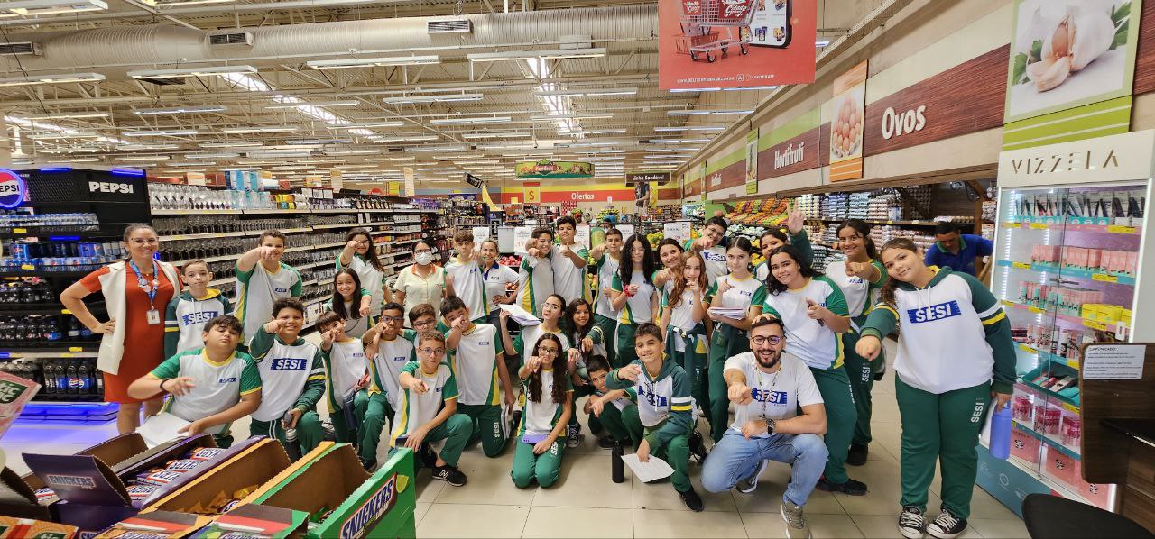 Com projeto sobre planejamento, alunos da SESI Escola Mossoró aprendem a fazer compras inteligentes