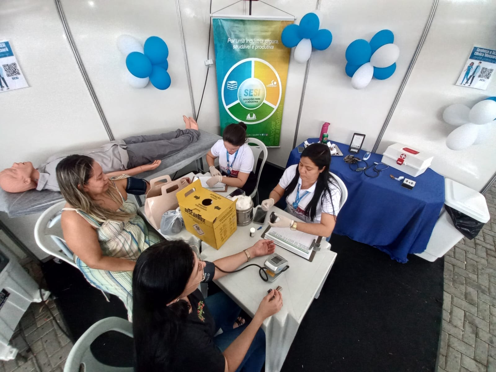SESI-RN leva ações de saúde preventiva ao Justiça na Praça em Mossoró