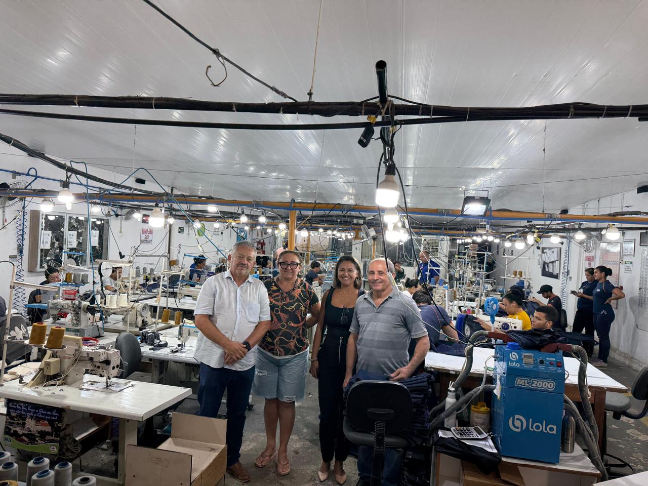 SIFT-RN visita oficinas de confecção para ampliar negócios no setor têxtil potiguar