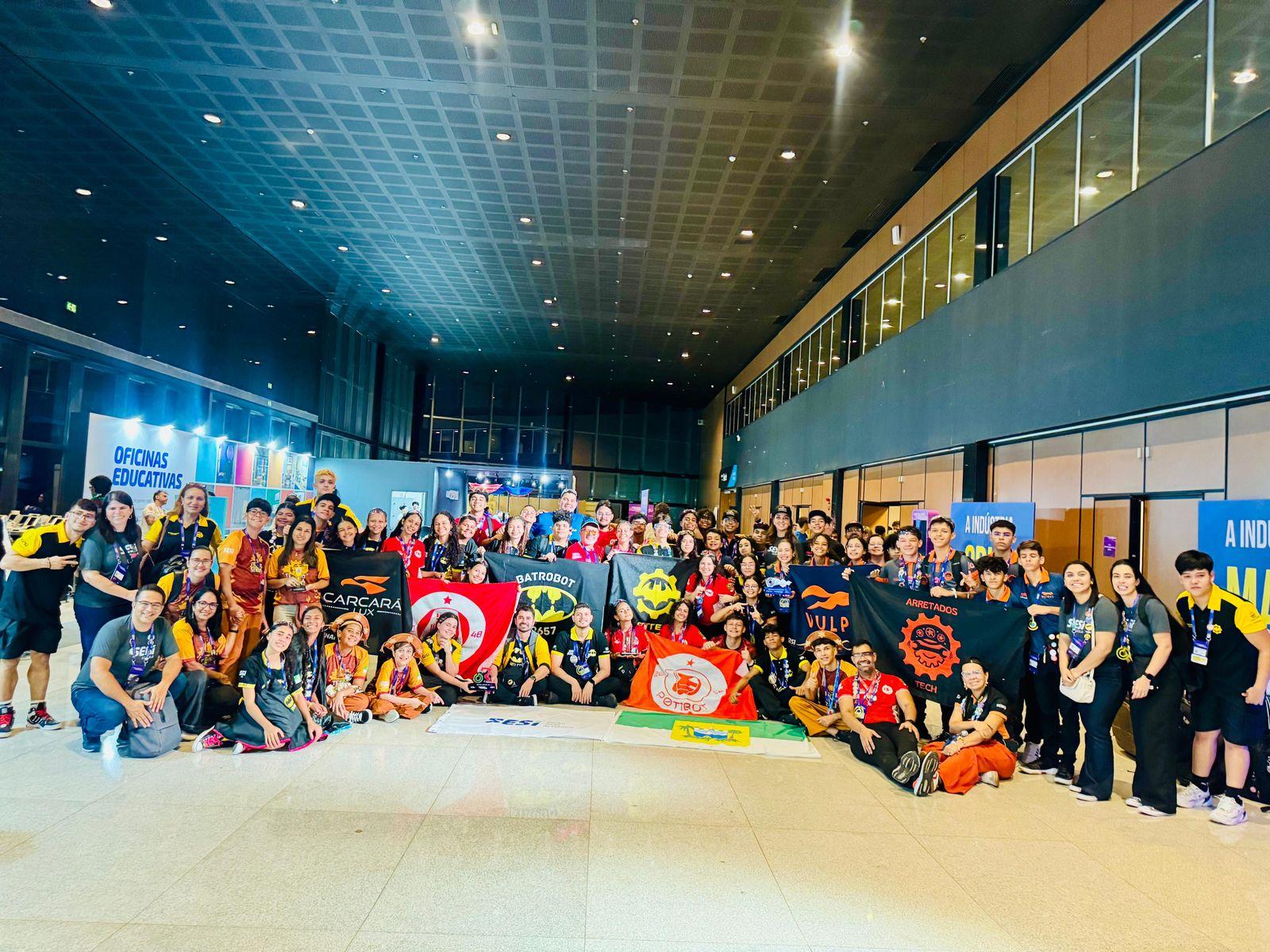 Equipes das Escolas do SESI do Rio Grande do Norte se destacam em torneio nacional de robótica