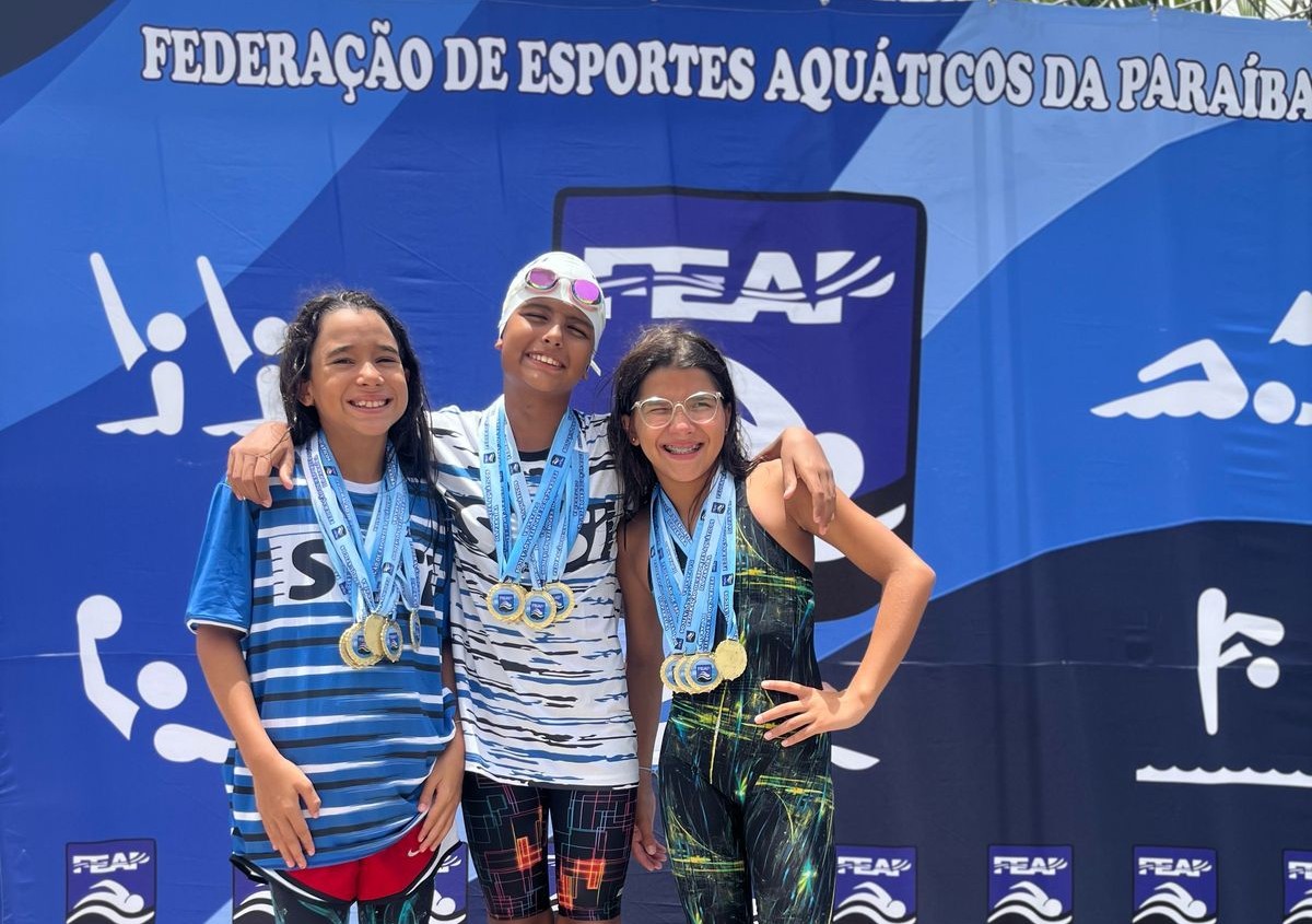 Natação do SESI Clube de Natal conquista mais de 20 medalhas em campeonato na Paraíba