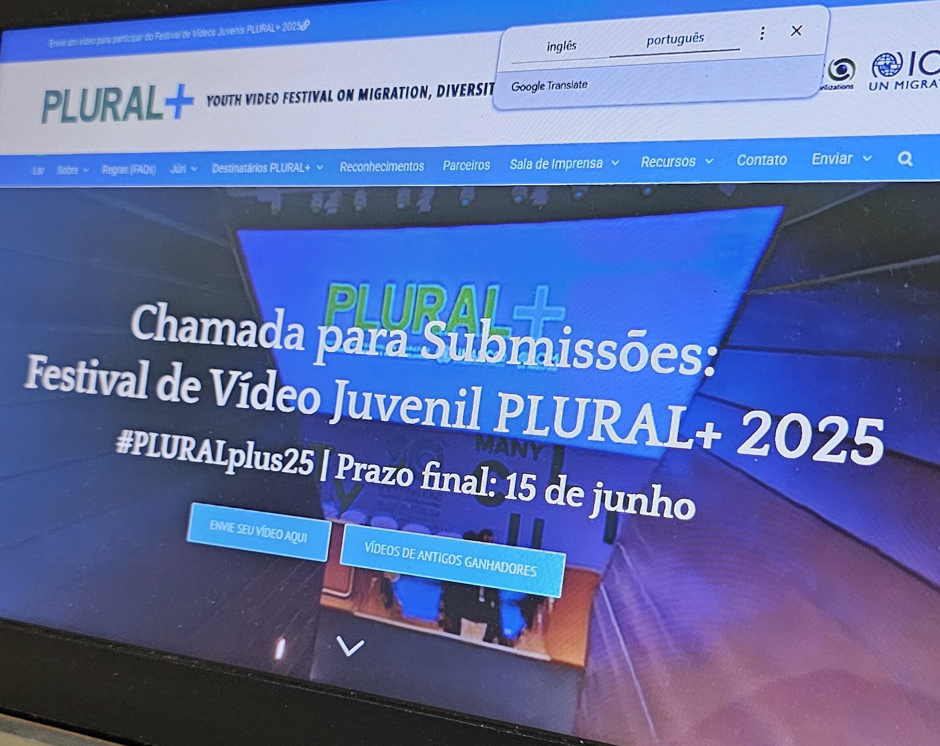 Projeto incentiva alunos para produção de vídeos autorais para o Festival Internacional Plural+ da ONU