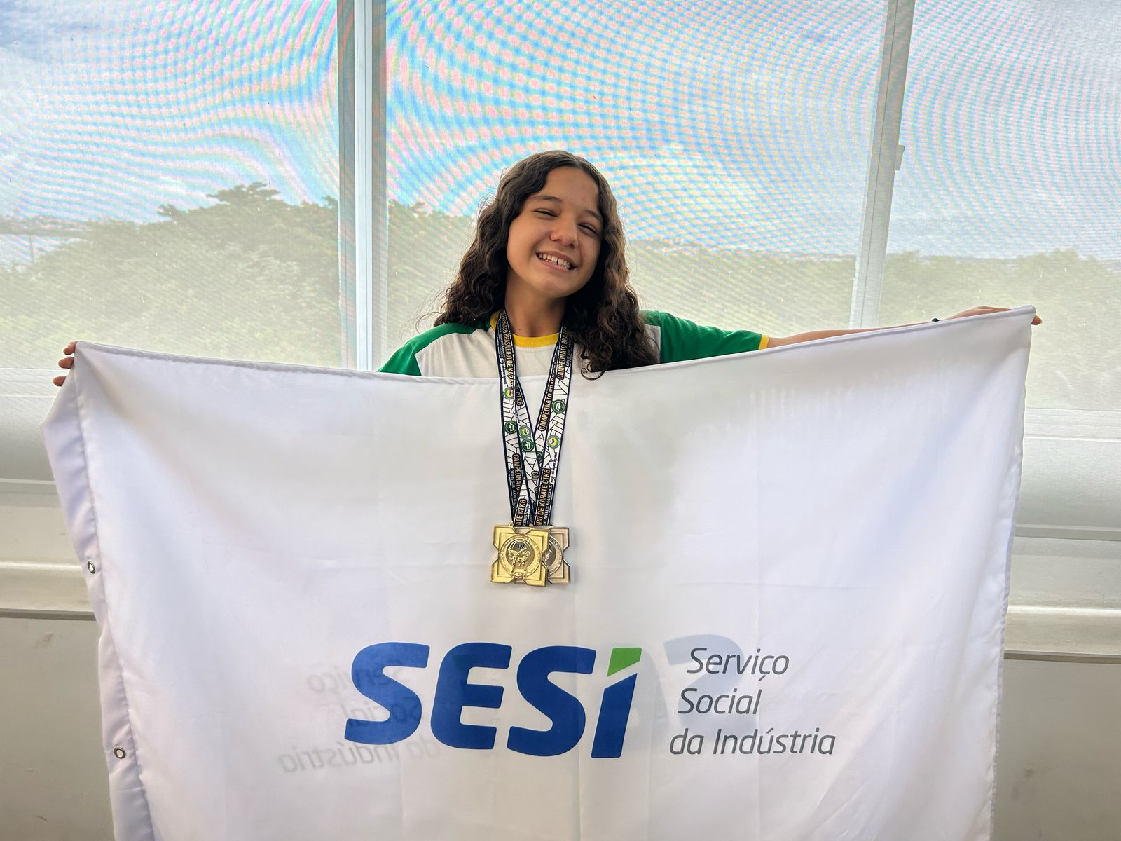 Aluna da SESI Escola São Gonçalo do Amarante conquista vaga para Mundial de Karatê no Peru