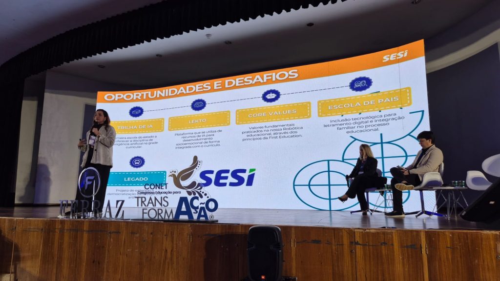 Superintendente do SESI-RN debate sobre educação transformadora e IA em Congresso no RS