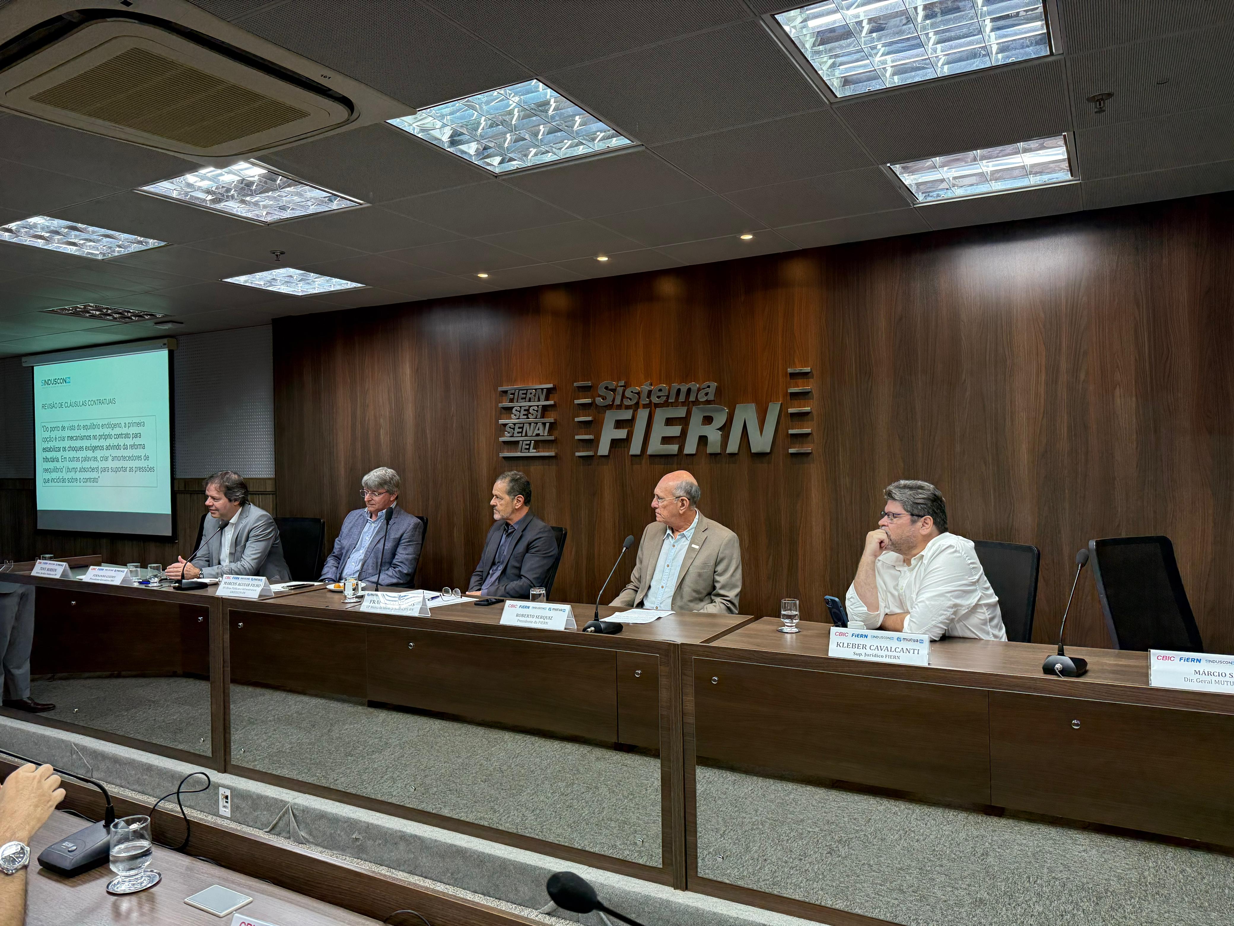 Construção civil debate impactos da Reforma Tributária em evento do SINDUSCON-RN