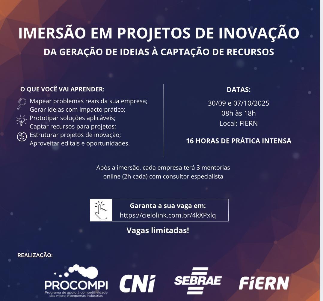 FIERN promove imersão sobre Gestão da Inovação com uso de Inteligência Artificial