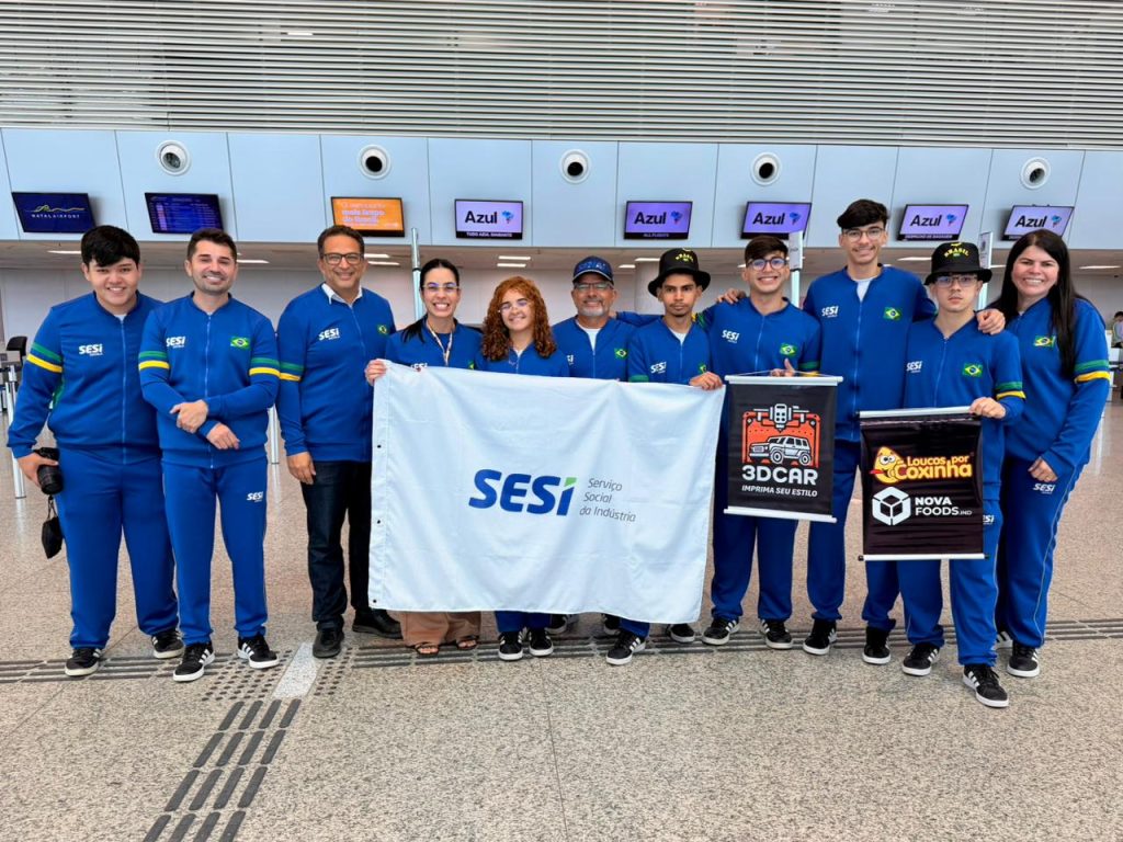 Equipe Bat Tech embarca para torneio internacional de robótica nos Estados Unidos