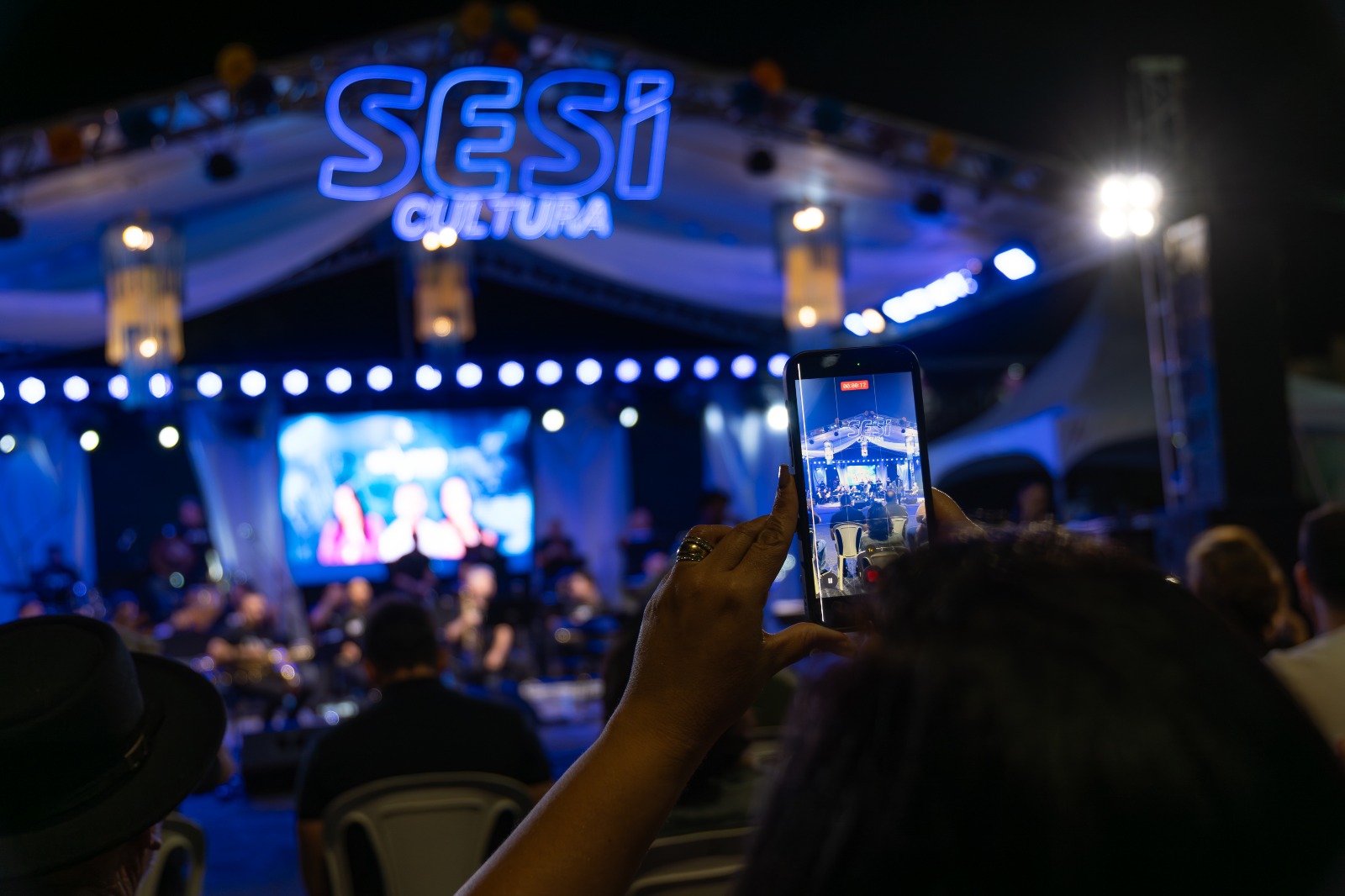 SESI-RN leva espetáculo da SESI Big Band e transmissão do jogo da Seleção Brasileira à Serra de São Bento