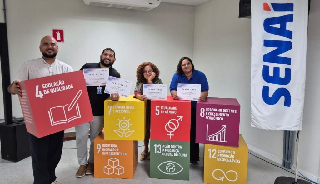 HIT do SENAI-RN entrega ‘Selo Conexão 2030’ em reconhecimento a projetos da equipe alinhados aos ODS