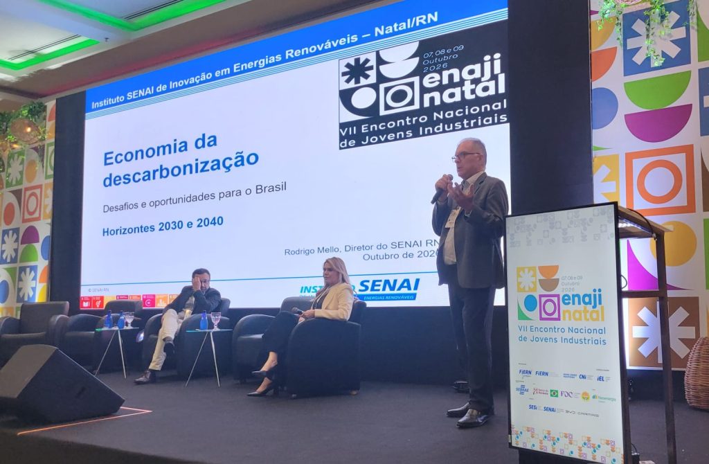 No ENAJI, diretor do SENAI-RN destaca oportunidades com a descarbonização da economia