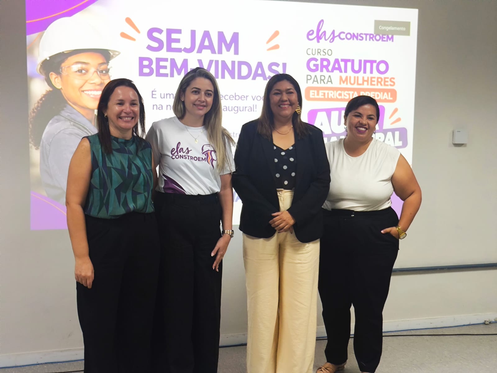 SENAI e SINDUSCON realizam aula inaugural do projeto Elas Constroem, em Natal